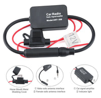 HKM-792339 Car Radio Signal Amplifier for Enhanced Reception | Easy Install, Noise Reduction, Copper Signal Line