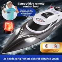 HKM-792403 High-Speed Remote-Controlled Speedboat with LED Lights and Capsizing Recovery Feature