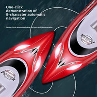 HKM-792403 High-Speed Remote-Controlled Speedboat with LED Lights and Capsizing Recovery Feature