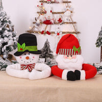 HKM-792595 Santa Claus Snowman Tree Top Ornament for Christmas Decor