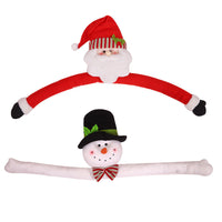 HKM-792595 Santa Claus Snowman Tree Top Ornament for Christmas Decor