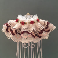 HKM-792659 Cotton Lace Adjustable Pet Bib Scarf with Bow, Multiple Colors Available