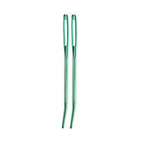 HKM-792659 Knitting Needles Set - Multi-Color 70mm Big Eye Elbow Metal Yarn Needles for Hand Knitting