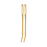 HKM-792659 Knitting Needles Set - Multi-Color 70mm Big Eye Elbow Metal Yarn Needles for Hand Knitting