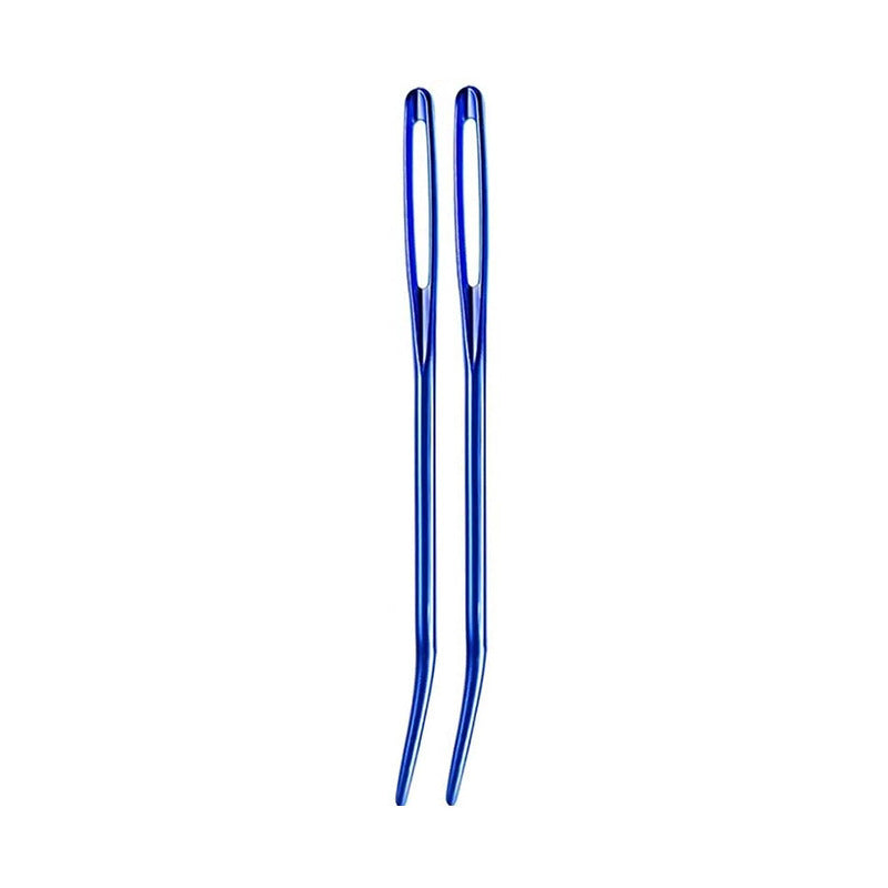 HKM-792659 Knitting Needles Set - Multi-Color 70mm Big Eye Elbow Metal Yarn Needles for Hand Knitting