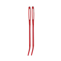 HKM-792659 Knitting Needles Set - Multi-Color 70mm Big Eye Elbow Metal Yarn Needles for Hand Knitting
