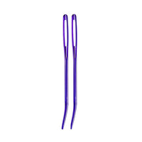 HKM-792659 Knitting Needles Set - Multi-Color 70mm Big Eye Elbow Metal Yarn Needles for Hand Knitting