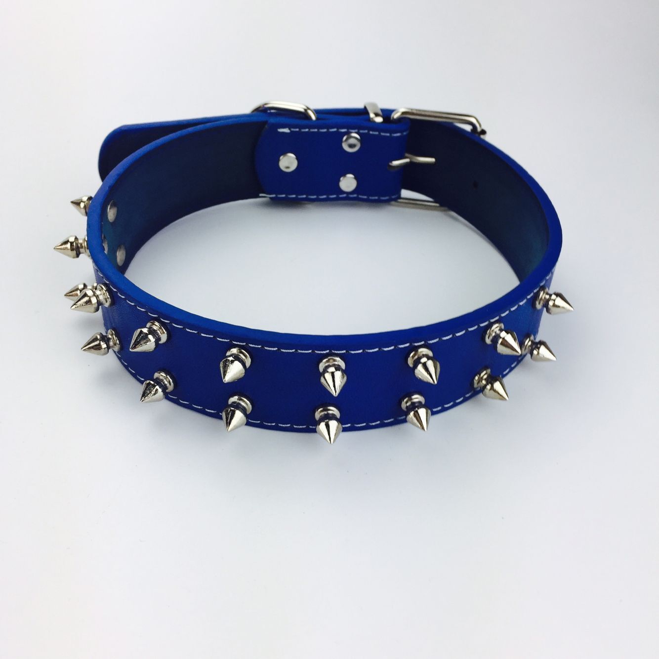 HKM-792851 Stylish Solid Color Rivet Dog Collar for Neck Sizes 43-54cm