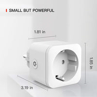 HKM-793171 Smart Wifi Socket with Power Meter, 16A, 230V, 3680W, Compact Design