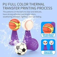 HKM-793235 Interactive PU Bouncing Doll Toy for Kids - Soft Mini Jumping Ball Spring Launcher