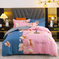 HKM-793299 Thickened Brushed Four-Piece Winter Bedding Set with Duvet Cover and Sheets