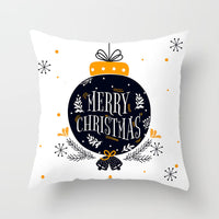 HKM-793427 Christmas Word Design Pillow Cover - Modern 45x45cm Cushion in Various Colors