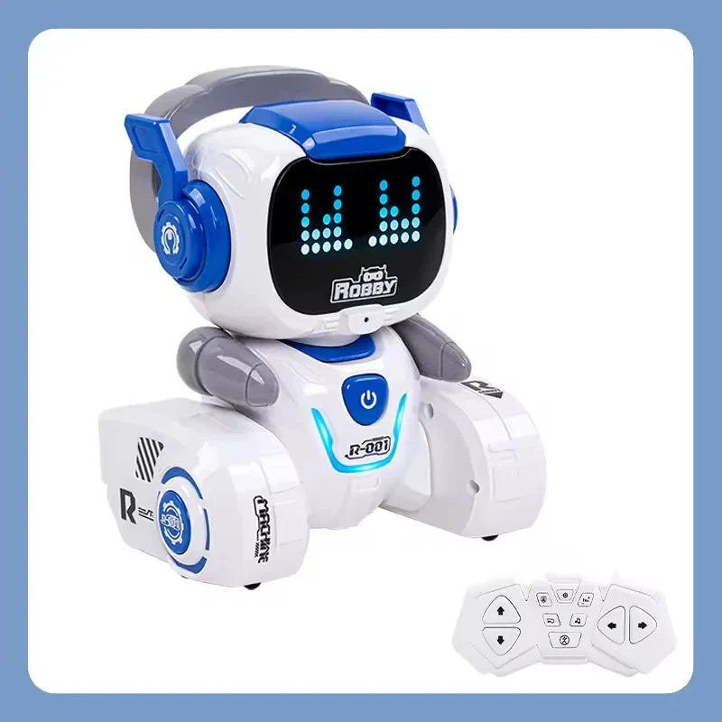 HKM-793555 Programmable Educational Robot with Touch-Sensitive Remote Control and LED Light for Kids