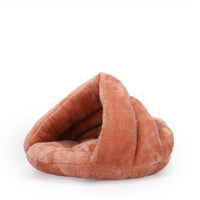 HKM-793683 Arctic Velvet Triangle Nest Dog Nest Semi Closed Warm Pet Nest Bed In Winter