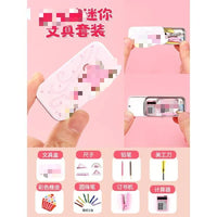 HKM-793811 Miniature Simulation Pencil Case for Dollhouse Decoration - Educational Mini Toy Set