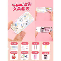 HKM-793811 Miniature Simulation Pencil Case for Dollhouse Decoration - Educational Mini Toy Set