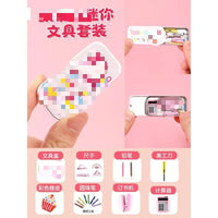 HKM-793811 Miniature Simulation Pencil Case for Dollhouse Decoration - Educational Mini Toy Set