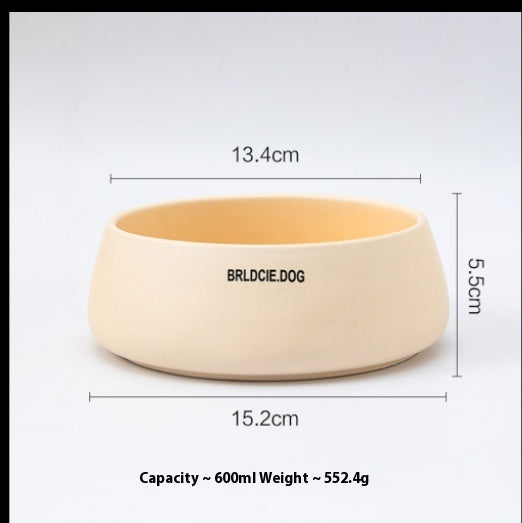HKM-793811 Stylish Ceramic Pet Mouthwash Bowl in Multiple Matte Colors