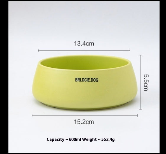 HKM-793811 Stylish Ceramic Pet Mouthwash Bowl in Multiple Matte Colors