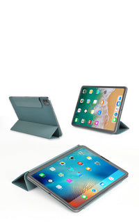 HKM-793875 Magnetic Double-Sided Clamshell Leather Tablet Case in Multiple Colors