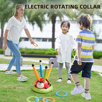 HKM-793939 3 in 1 Educational Insect Jump Rope, Rocket Launcher & Ring Toss Game for Outdoor Fun