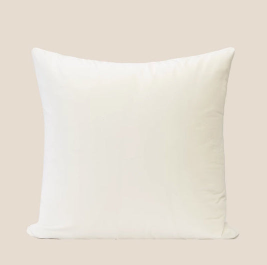 HKM-793939 Antique Style Square Chenille Cushion with Embroidered Design - 45x45cm