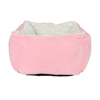 HKM-793939 Cozy Square Plush Cat Bed for Autumn and Winter, 47x47x26cm