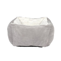 HKM-793939 Cozy Square Plush Cat Bed for Autumn and Winter, 47x47x26cm