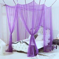 HKM-793939 Universal Palace Mosquito Net for Single & Double Beds - Four Openings, Dark Green, Easy Installation