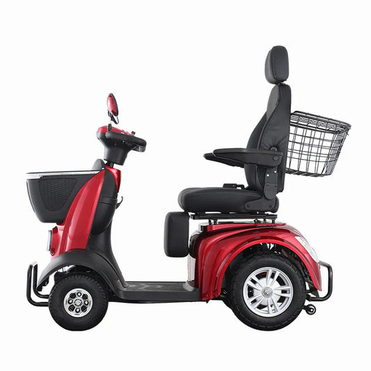 KTX-794003 Four-Wheel Electric Tricycle with Magnetic Brake, 150kg Load Capacity, 48V20Ah Battery, and 20km/h Max Speed