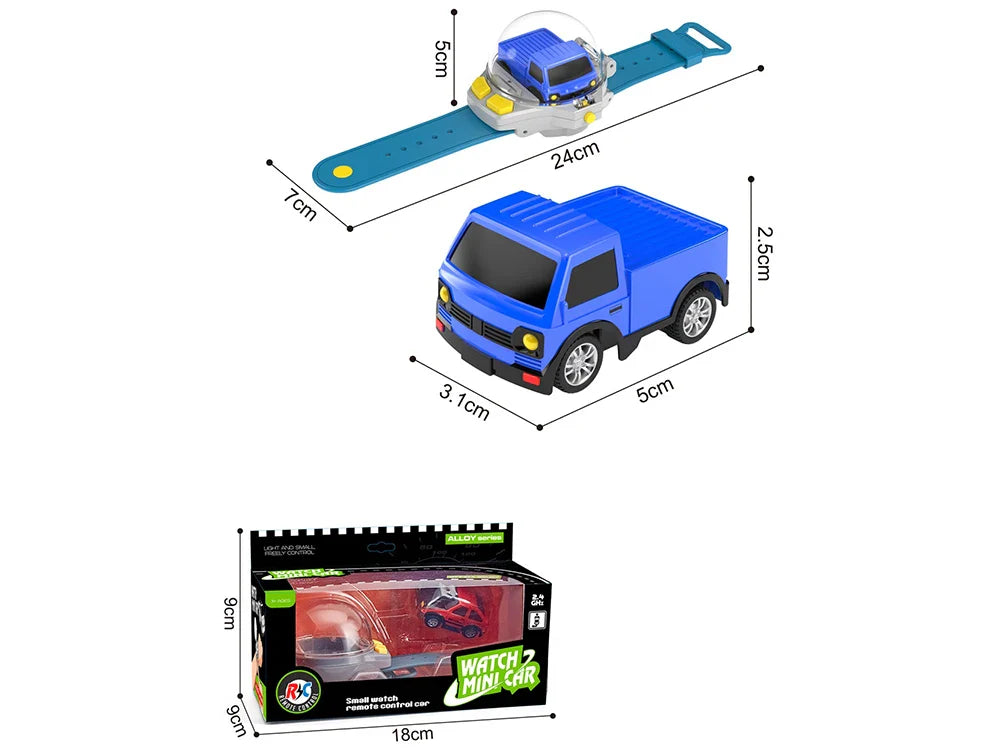 HKM-794131 Mini Remote Control Watch Car Toy with 2.4G Wireless Technology - Ideal for Ages 5 and Up
