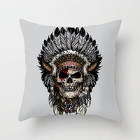 HKM-794195 Peach Skin National Style Cushion Cover - 44x44cm, Decorative Pillowcase