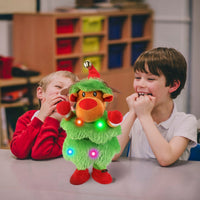 HKM-794259 Dancing Plush Toy - Singing and Mimicking Interactive Penguin, Snowman, or Elk for Kids - Perfect Christmas Gift