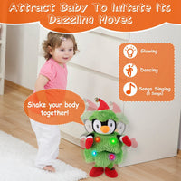HKM-794259 Dancing Plush Toy - Singing and Mimicking Interactive Penguin, Snowman, or Elk for Kids - Perfect Christmas Gift