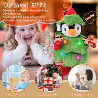HKM-794259 Dancing Plush Toy - Singing and Mimicking Interactive Penguin, Snowman, or Elk for Kids - Perfect Christmas Gift