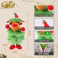 HKM-794259 Dancing Plush Toy - Singing and Mimicking Interactive Penguin, Snowman, or Elk for Kids - Perfect Christmas Gift