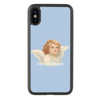 HKM-794387 Blond Angel Retro Silicone Phone Case for iPhone Models
