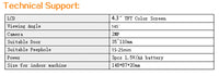 HKM-794643 4.3 Inch Visible Electronic Cat's Eye with Large Screen for Enhanced Security