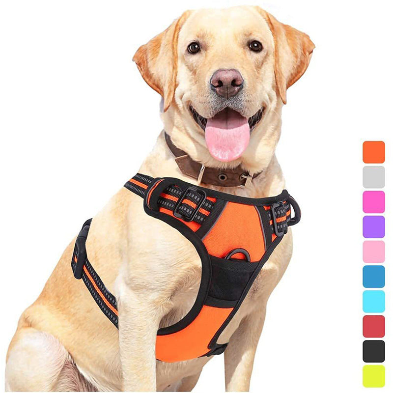 HKM-794643 Pet Dog Hand-Holding Chest Strap in Multiple Colors, Durable Cloth Material