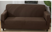 HKM-794835 Universal Solid Color Sofa Slipcover with Elastic Fit - Various Sizes Available