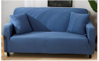 HKM-794835 Universal Solid Color Sofa Slipcover with Elastic Fit - Various Sizes Available