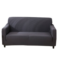 HKM-794835 Universal Solid Color Sofa Slipcover with Elastic Fit - Various Sizes Available