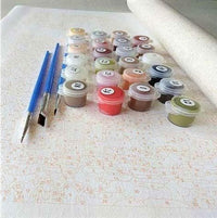 HKM-794963 Beach Paradise Painting by Numbers Kit - 40x50cm and 60x75cm, Linen Material
