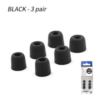 HKM-795027 Memory Foam Silicone Sleeves for In-Ear Headphones - Red, Blue, Black