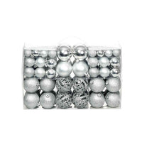 HKM-795091 100-Piece Shatterproof Christmas Bauble Set in Gold, Blue, Pink, Red, and More - 3, 4, 6 cm Decor Balls