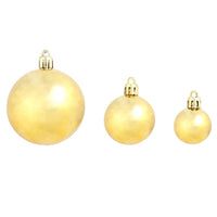 HKM-795091 100-Piece Shatterproof Christmas Bauble Set in Gold, Blue, Pink, Red, and More - 3, 4, 6 cm Decor Balls