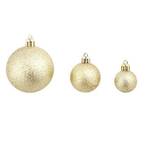 HKM-795091 100-Piece Shatterproof Christmas Bauble Set in Gold, Blue, Pink, Red, and More - 3, 4, 6 cm Decor Balls