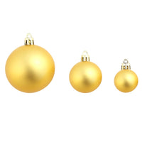 HKM-795091 100-Piece Shatterproof Christmas Bauble Set in Gold, Blue, Pink, Red, and More - 3, 4, 6 cm Decor Balls