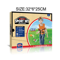 HKM-795091 4-in-1 Outdoor Sports Toys Set for Kids Ages 5-7, Includes Engaging Summer Activities