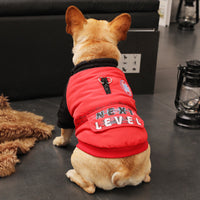 HKM-795091 Cozy Red Leisure Clothes for Small Puppies - Perfect for Autumn & Winter